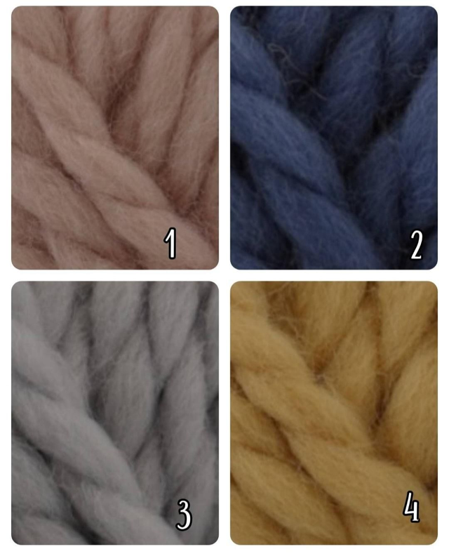 Pastel chunky knit snood