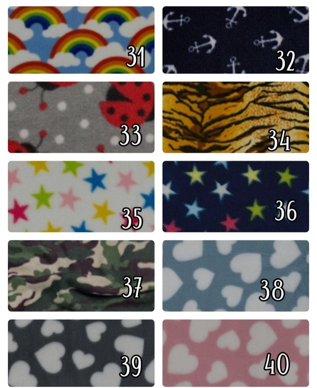 Patterned fleece jumper