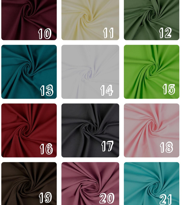 Plain colours jersey tops