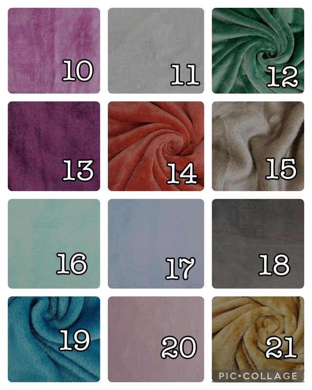 Personalised embroidered cuddle fleece blanket