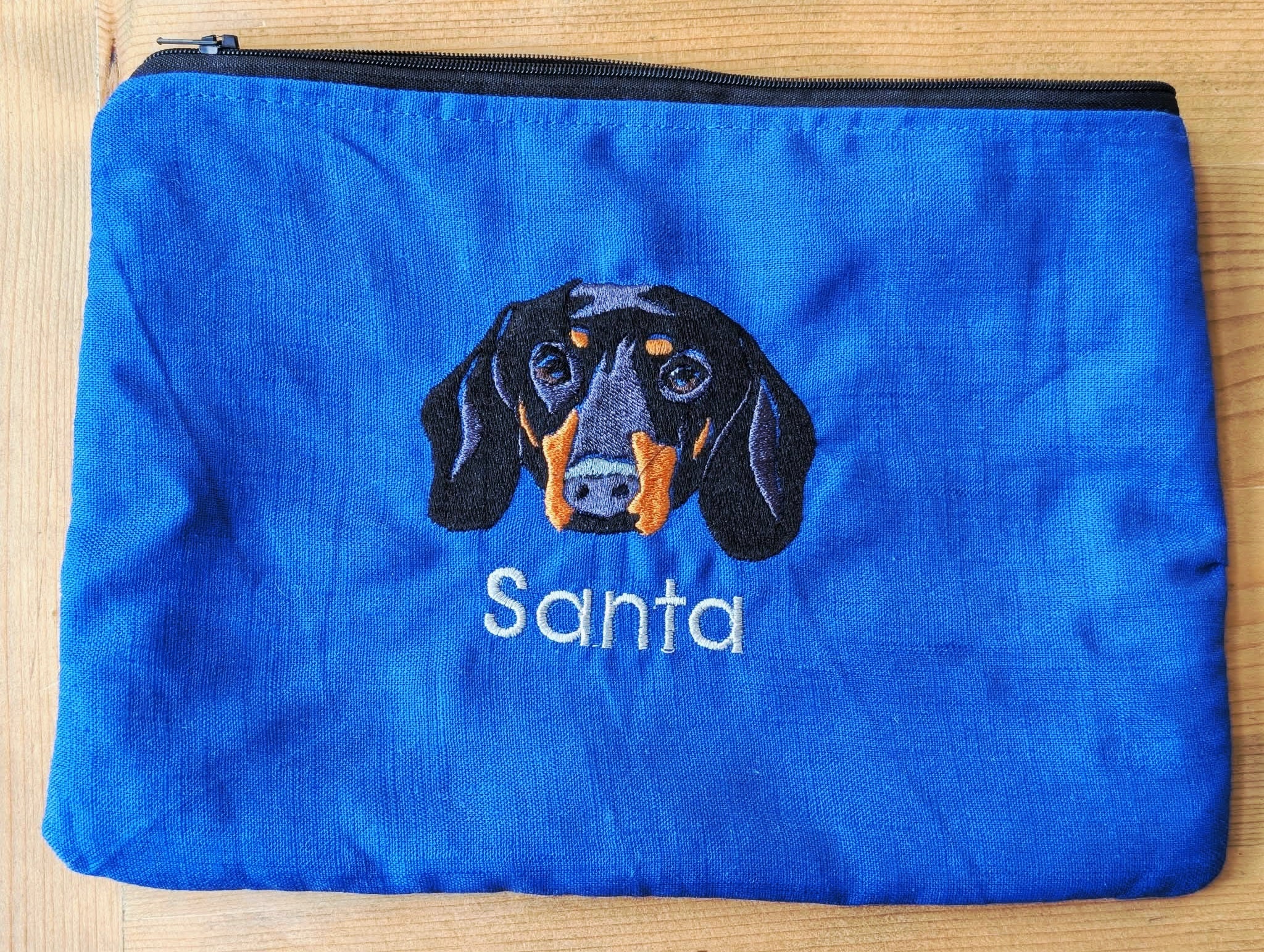 Personalised zip pouch