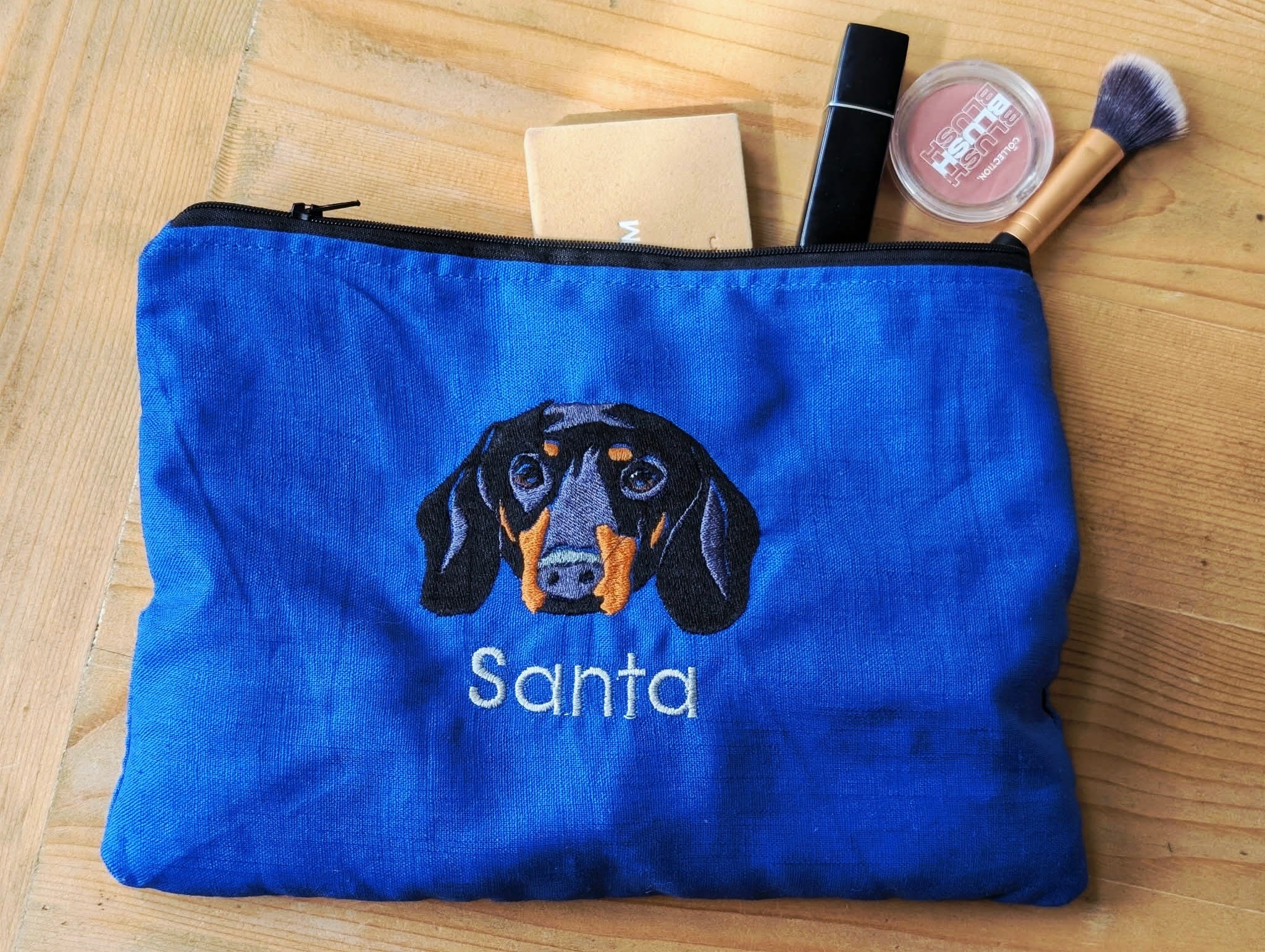Personalised zip pouch