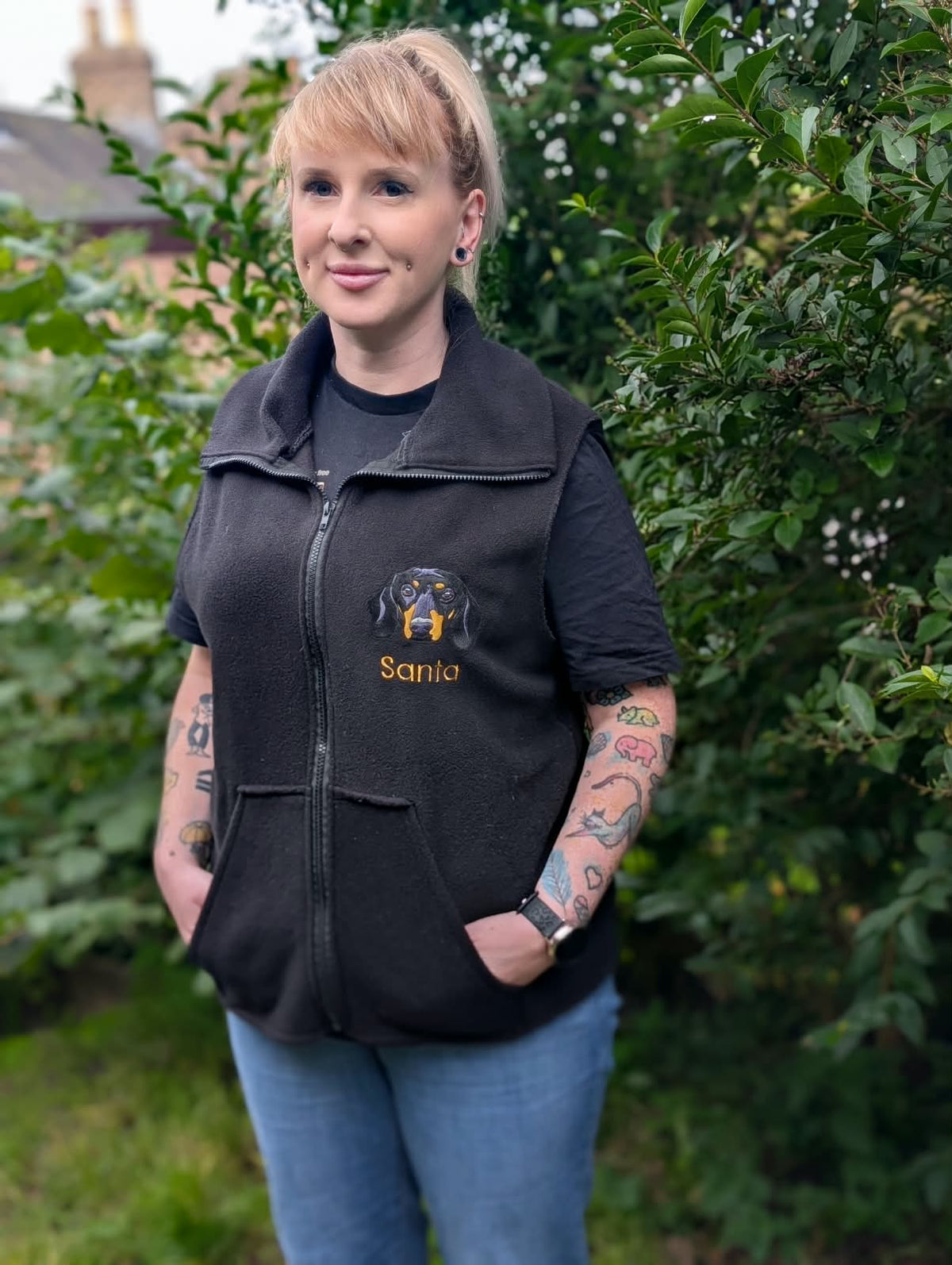 Personalised Fleece Gilet