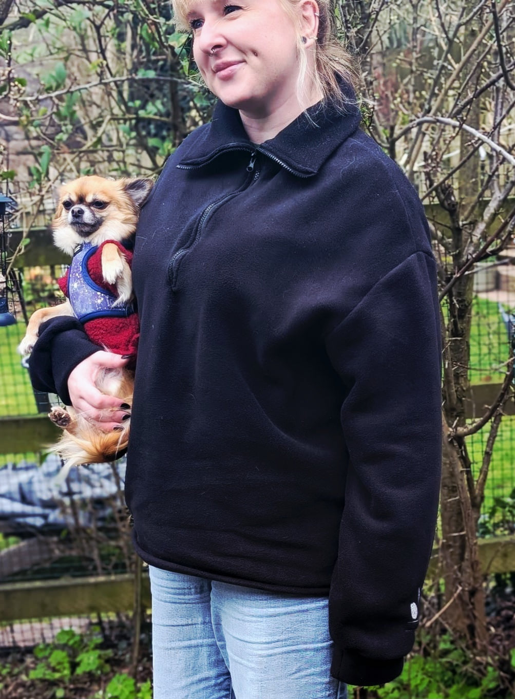 Personalised fleece jumper