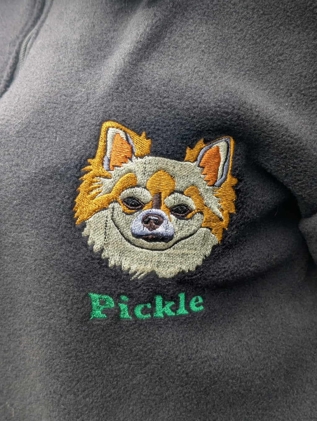 Personalised Quarter-Zip Fleece Jumper