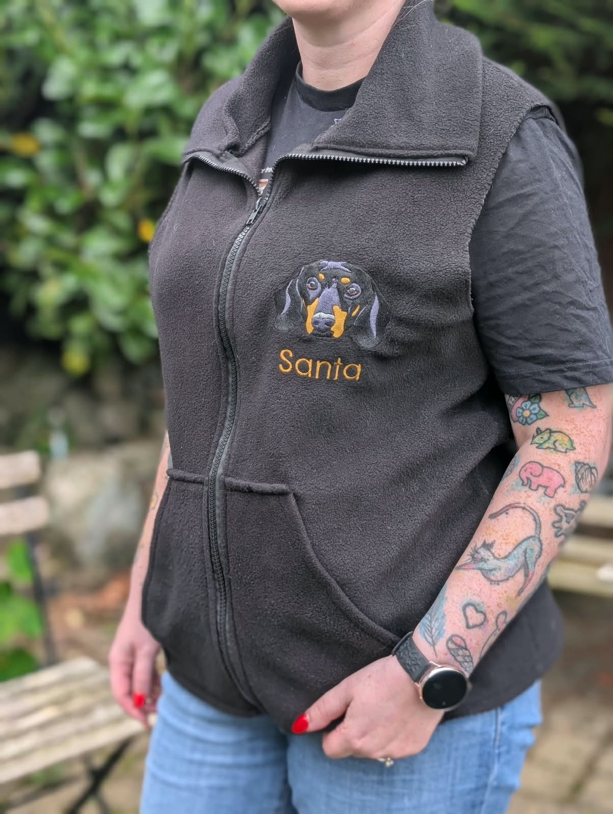 Personalised Fleece Gilet