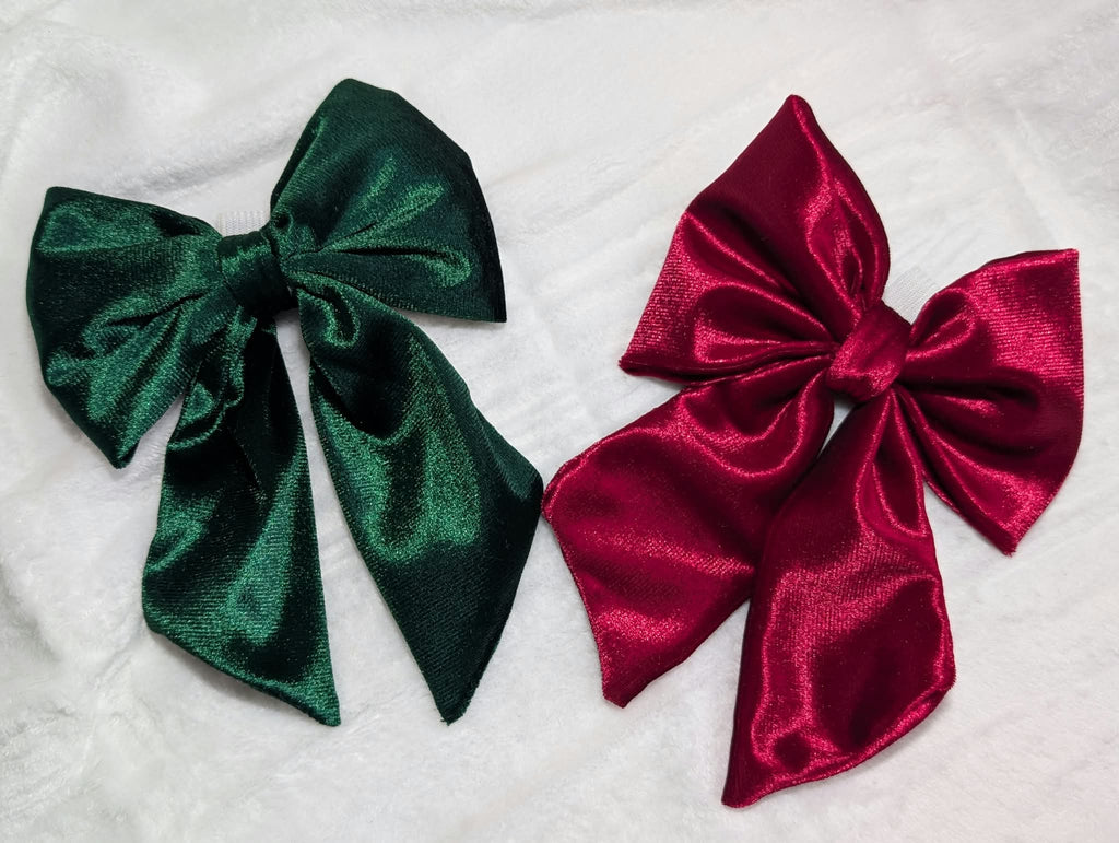 Christmas velvet sailor bows