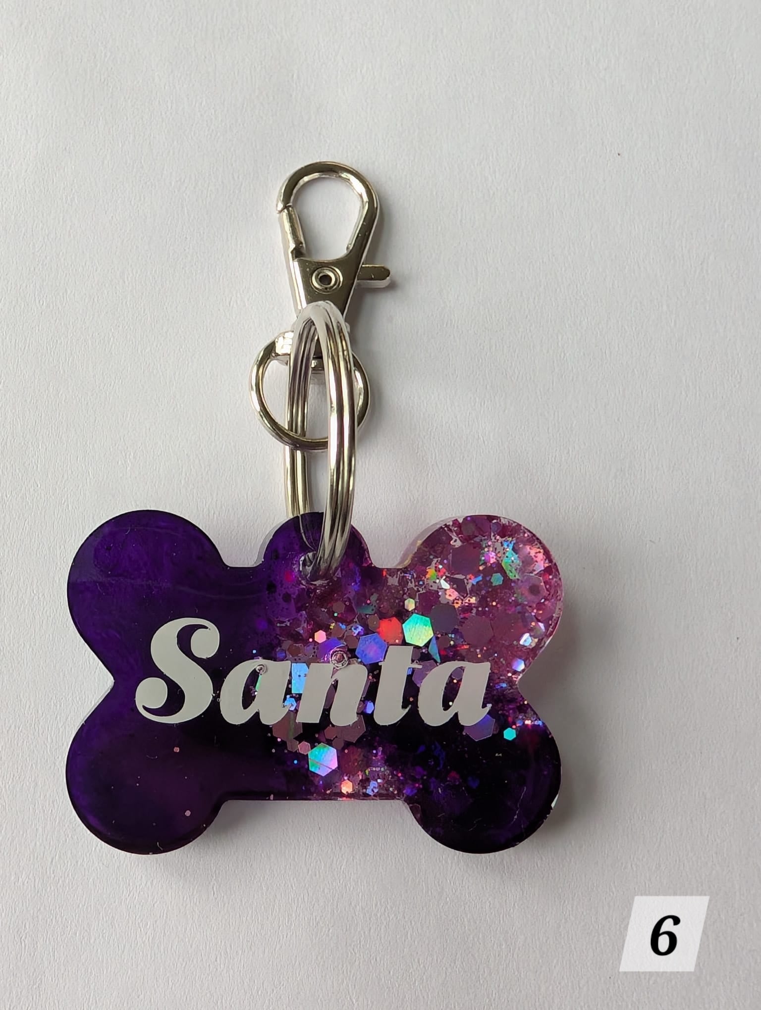 Glitter blends resin tags