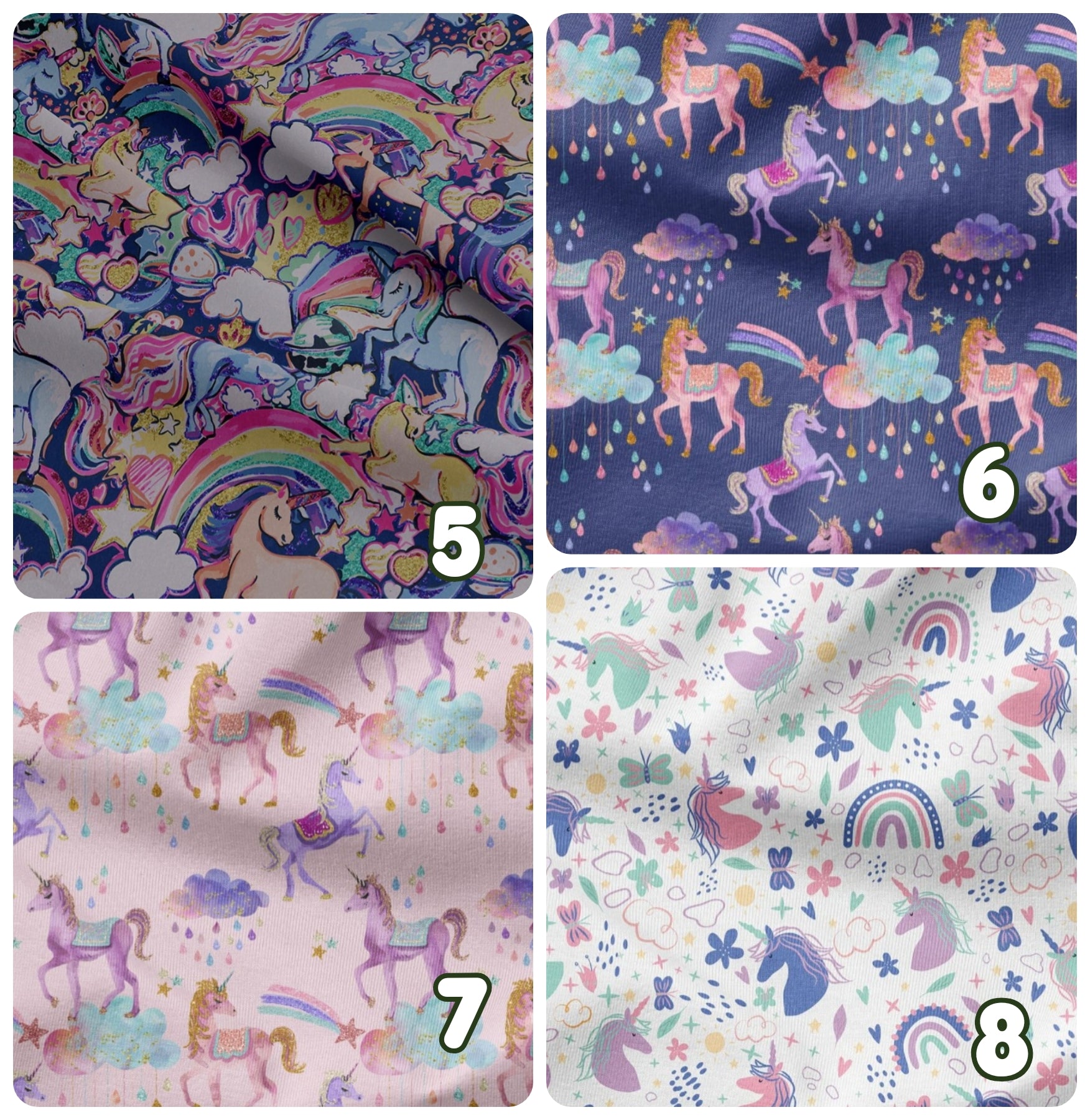 Eco fleece dinosaurs and unicorns jumpers