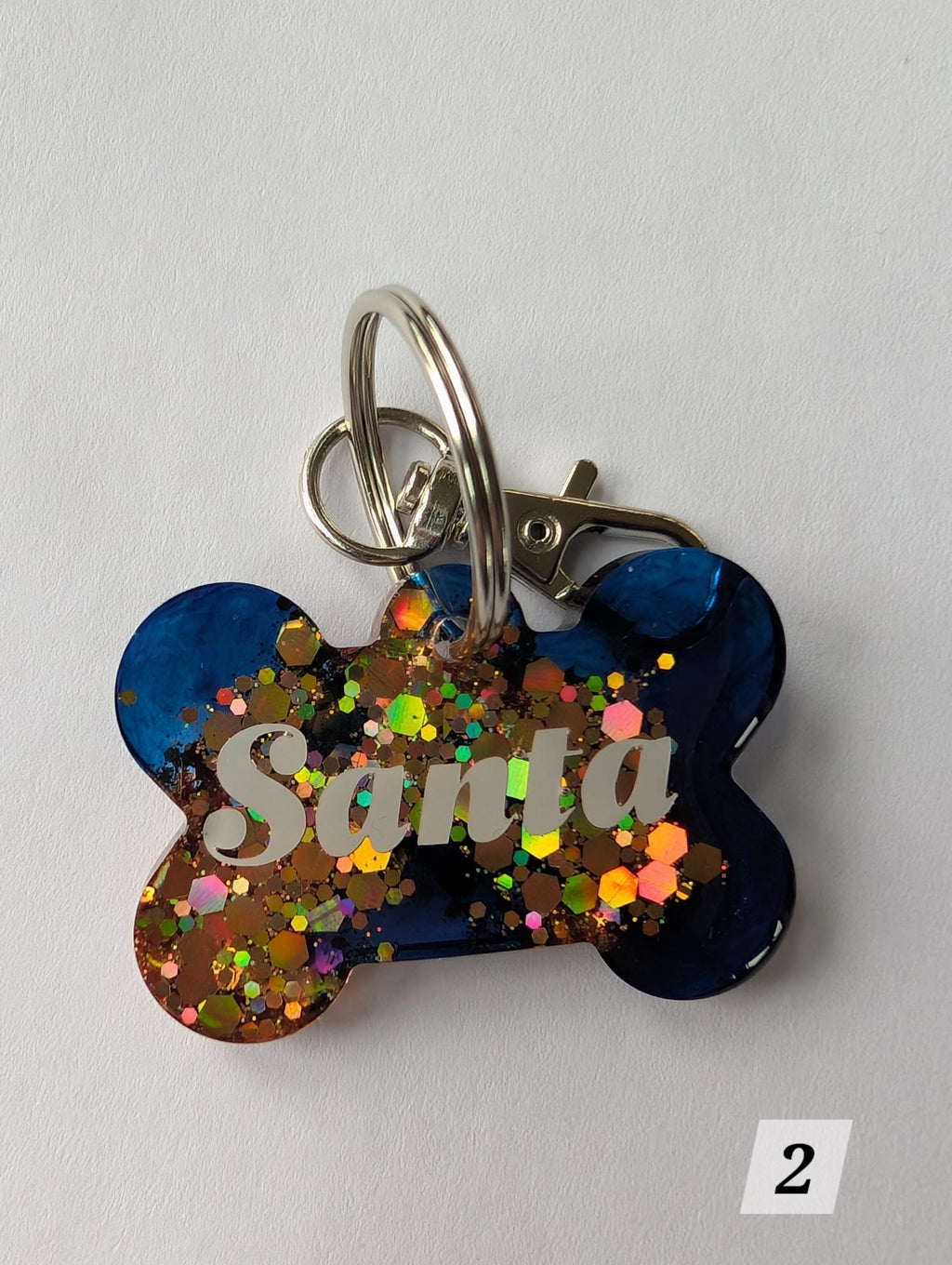 Glitter blends resin tags