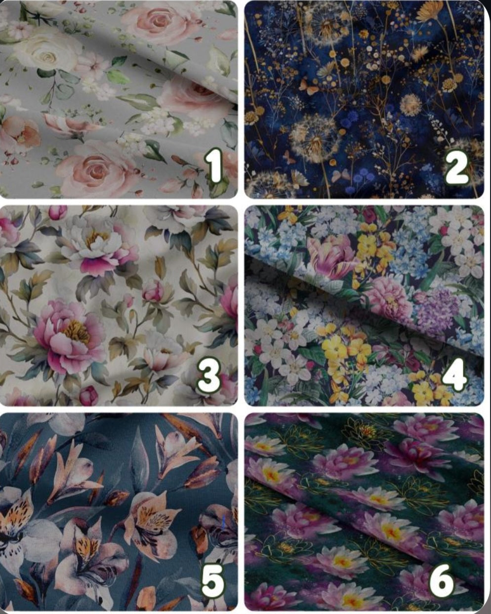 Floral collection eco fleece