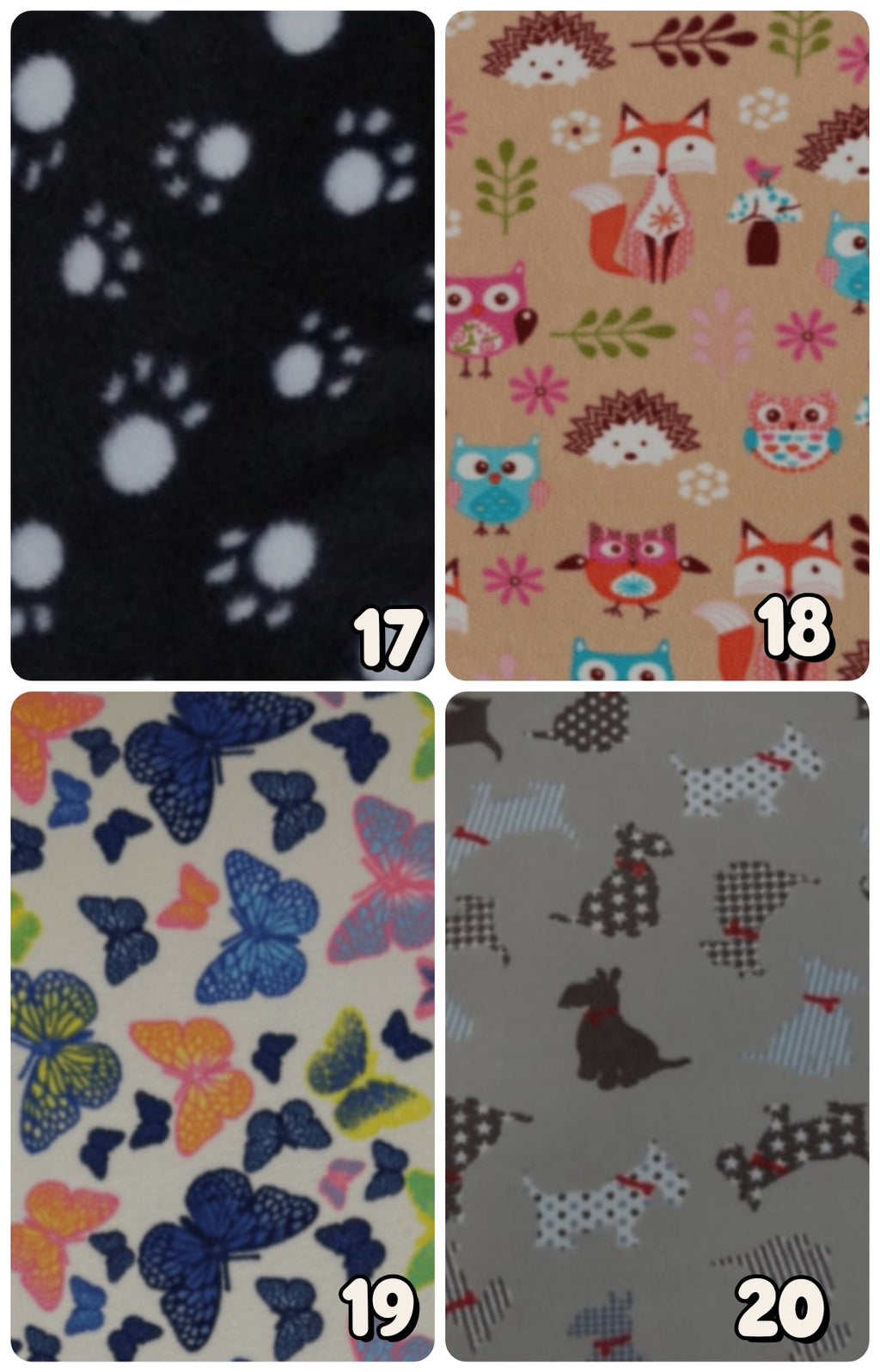 Pattern fleece snood