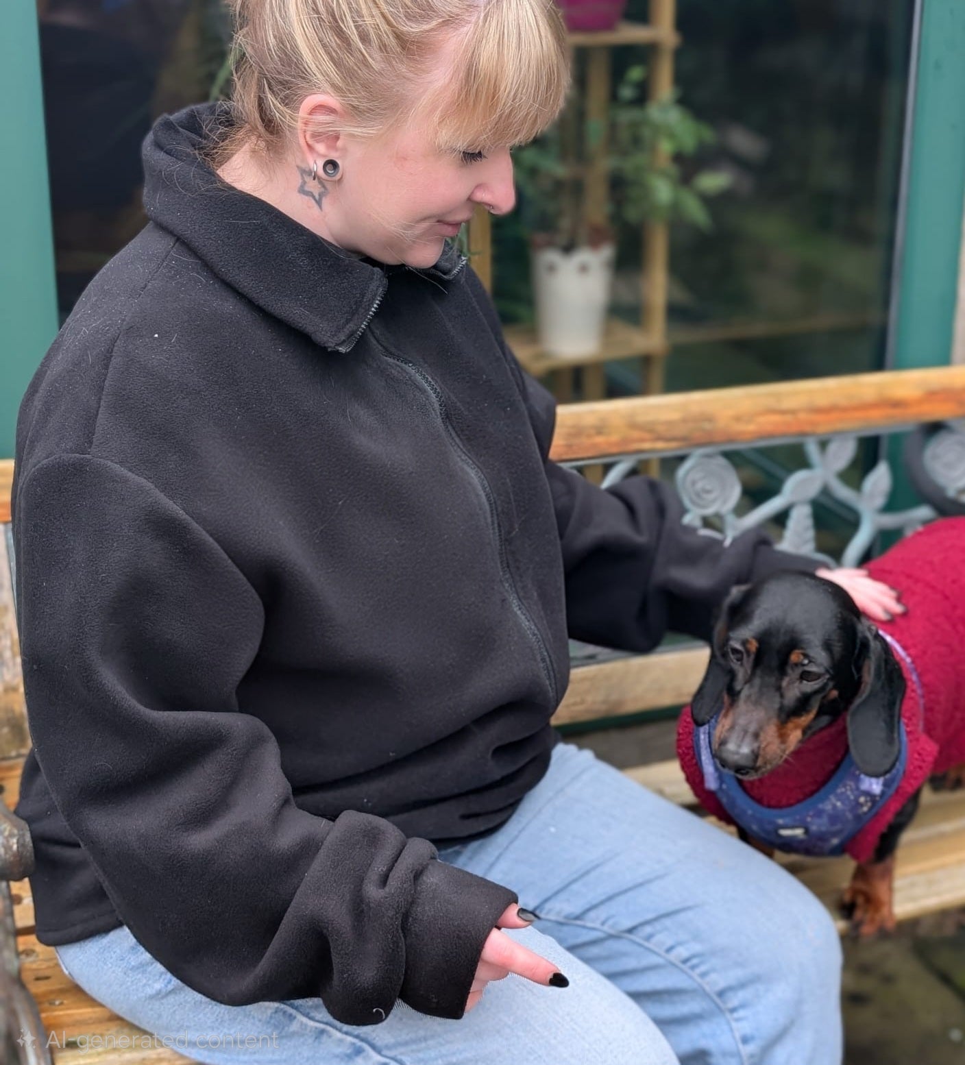 Personalised fleece jumper